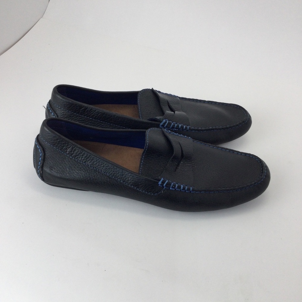 Donald Pliner‎ Vinco 3 Men's Black Leather Driving Loafers size 7.5